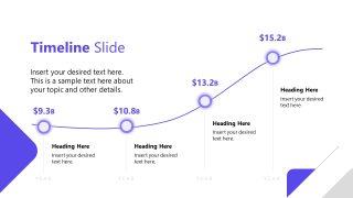 Horizontal Timeline Diagram Slide - Company Profile Template