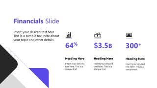 Financial Slide Discussion - Company Profile PPT Template