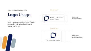 Logo Usuage PPT Template Slide