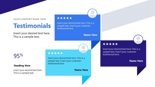 Testimonials Visualization – Corporate Profile Presentation Template