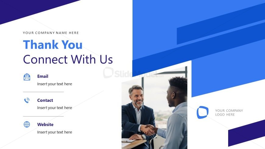 Visual Corporate Profile Template Slide for Presentation