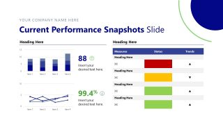 Performance Discussion Slide with Editable Graphs