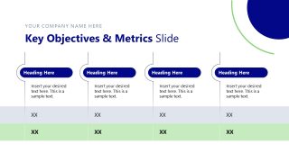 Strategic Overview PPT Template - Key Objectives Slide
