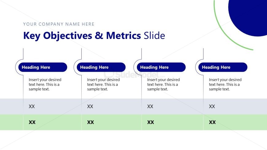 Strategic Overview PPT Template - Key Objectives Slide
