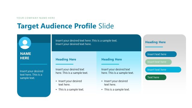 Target Audience Profile Template Slide