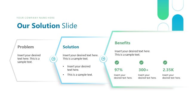 Our Solution Slide – Market Position PPT Template