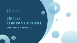 Editable Circles Company Profile PPT Template