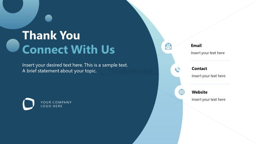 Circles Company Profile PPT Template Slide