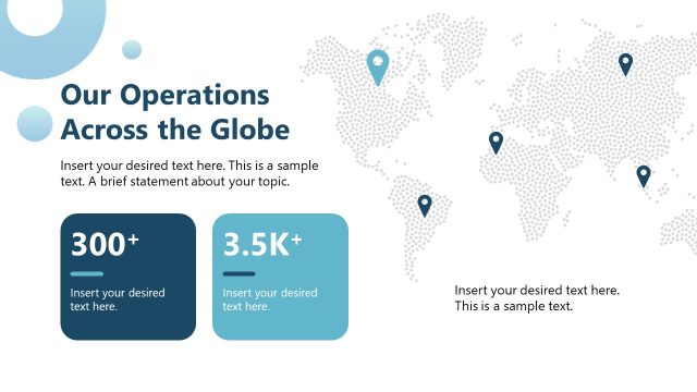 Our Operations Across the Globe PPT Slide