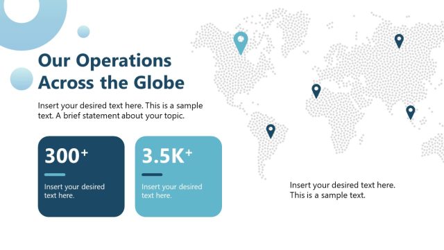Our Operations Across the Globe PPT Slide - SlideModel