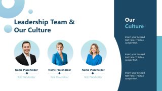 Circles Company Profile PPT Slide Template 