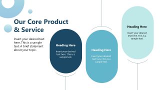 Three Circular Segments for Products Presentation 