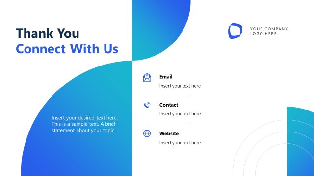 Thank You Slide – Investor Presentation Template