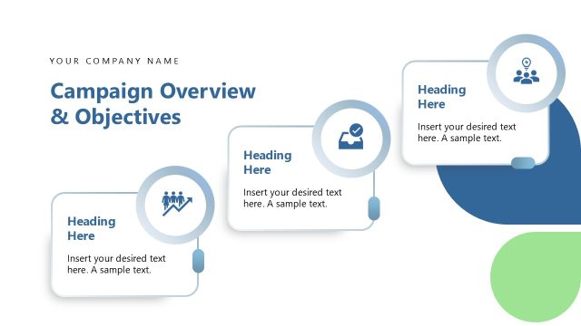 Campaign Overview & Objectives Slide for PowerPoint