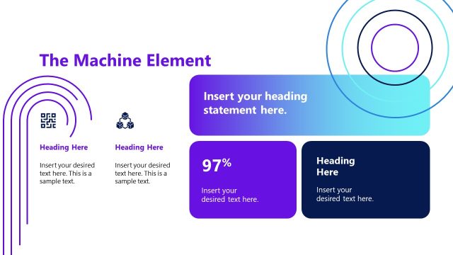 The Machine Element Infographic Slide – Human vs Machine Collaboration Template