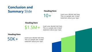 Summary Slide with Stats Visualization - A3 Thinking Template 