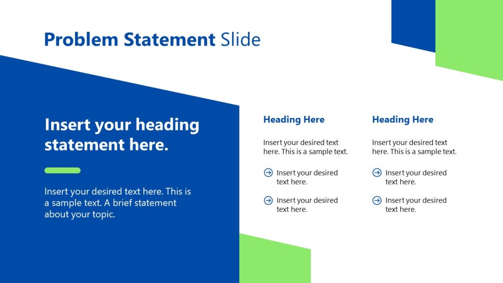 Problem Statement Slide for A3 Thinking Presentation Template - SlideModel