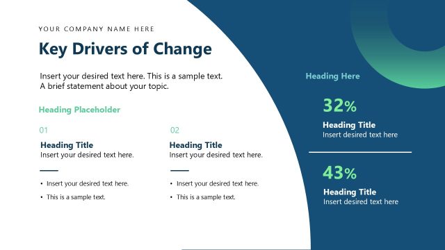 Key Drivers of Change in the Company – Scenario Planning Template
