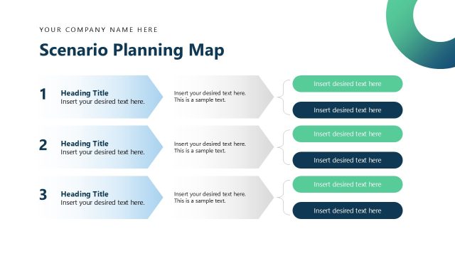 Scenerio Planning Map Diagram Slide