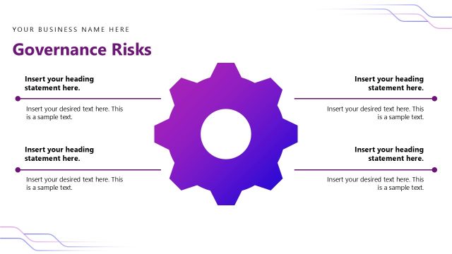 Governance Risks Gear Diagram Slide