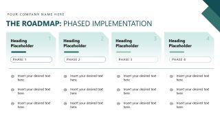 Roadmap Presentation Slide - Operational Excellence PPT Template 