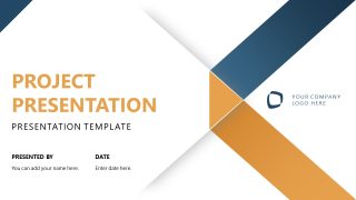 Editable Project Presentation PPT Template