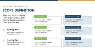 Scope Visualization Slide for Project PPT Template 