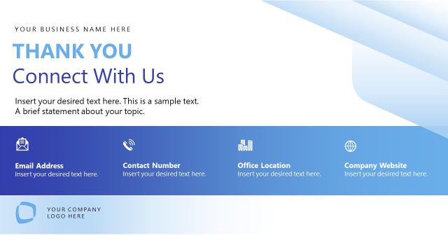 Thank You Slide – Business Process Outsourcing Presentation Layout