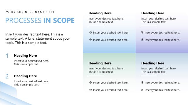 Processes in Scope – Business Process Outsourcing Presentation Template