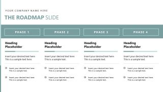 Creative Roadmap Slide Template for Fundraising Presentation