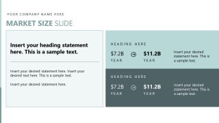 Editable Slide Template for Market Size Presentation 