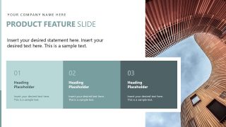 Product Feature Creative Slide Template - Startup Fundraising Slide Deck