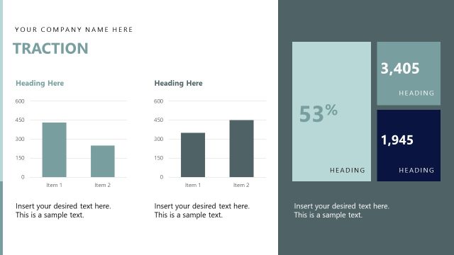 Traction Slide with Statistics & Graphs