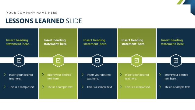 Lessons Learned Diagram Infographics Slide