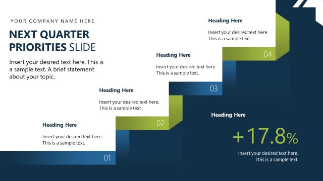 Next Quarter Priorities Slide – Management Report PPT Slide Deck