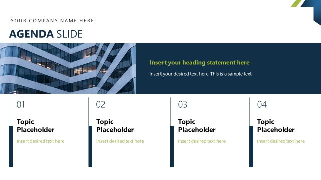 Agenda Presentation Slide – Management Report Layout