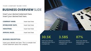 Management Report Template for Presentation 