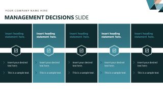 Five Columns Layout - Management Review Template