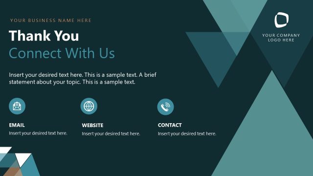 Thank You Slide – Management Review PPT Design Template