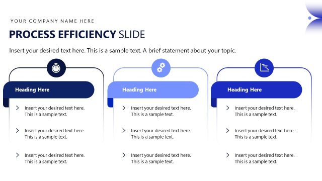 Process Efficiency Slide – Operational Report Template