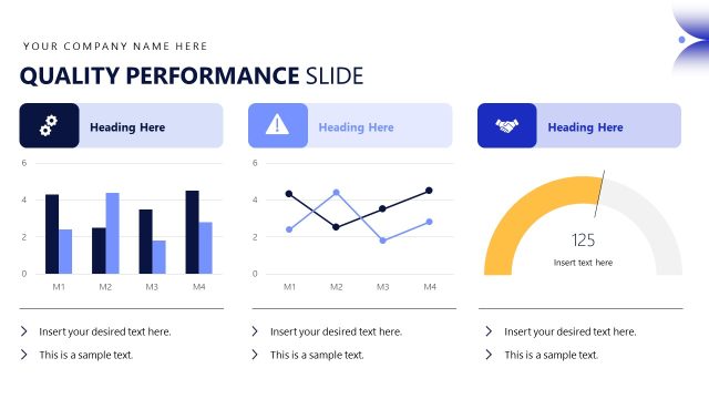 Quality Performance Slide with Data Charts