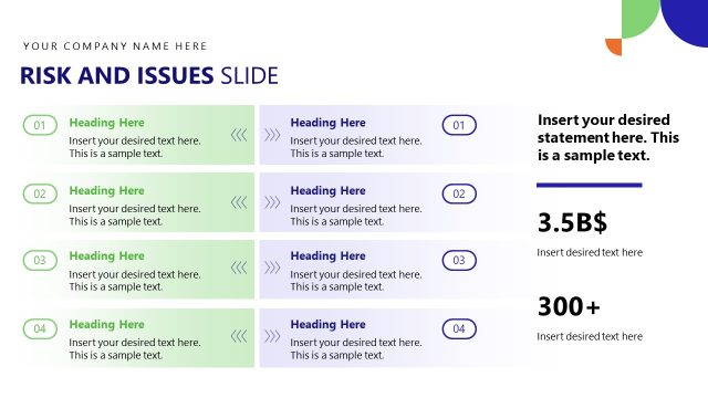 Risk and Issues Discussion – Quarterly Management Review Template Design