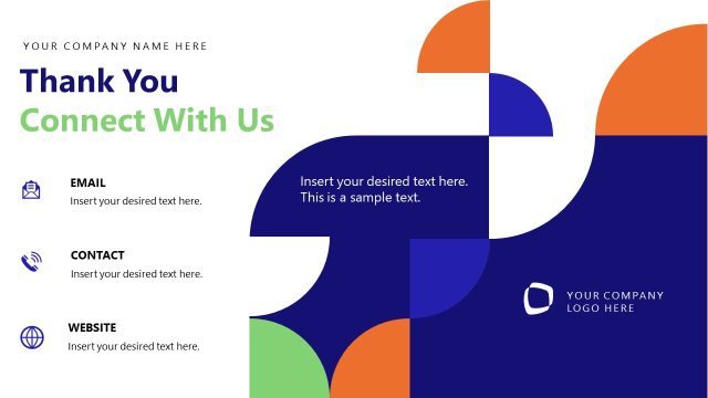 Thank You Slide – Quarterly Review PPT Layout