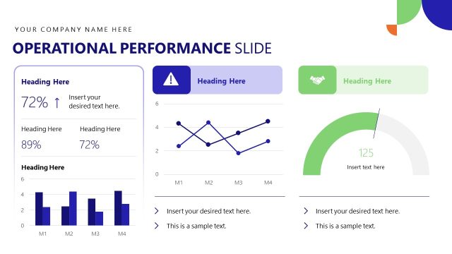 Operational Performance Slide – Quarterly Management Review Template