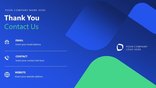 Thank You Slide – Corporate Tax Planning Template Slide
