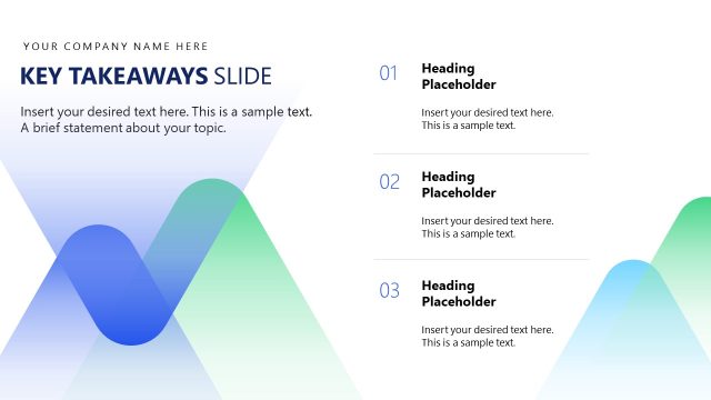 Key Takeaways Slide – Annual Tax Planning Review Template