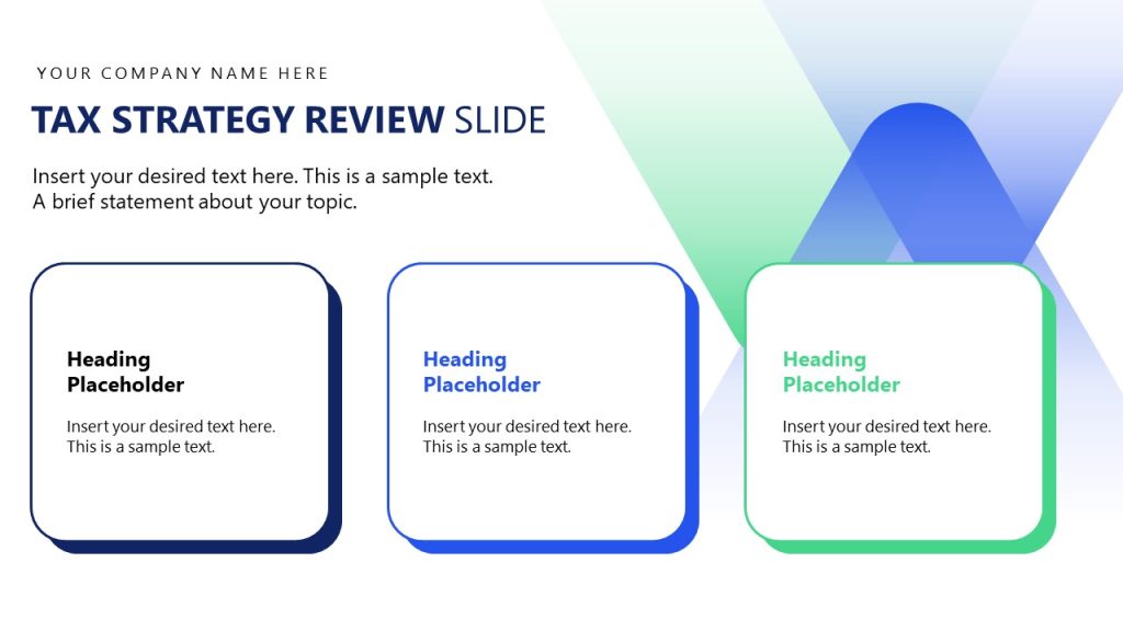 Tax Strategy Review Presentation Slide - Annual Tax Planning PPT ...