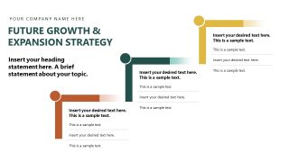 Growth Strategy Slide with Stairs Diagram - Restaurant Business Profile Template 