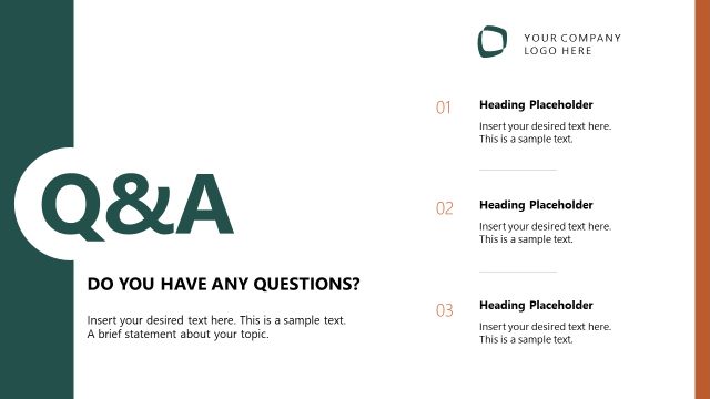Q&A Slide – Restaurant Company Profile PowerPoint Slide