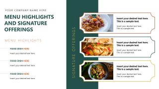 Menu Slide - Restaurant Company Profile PPT Template 